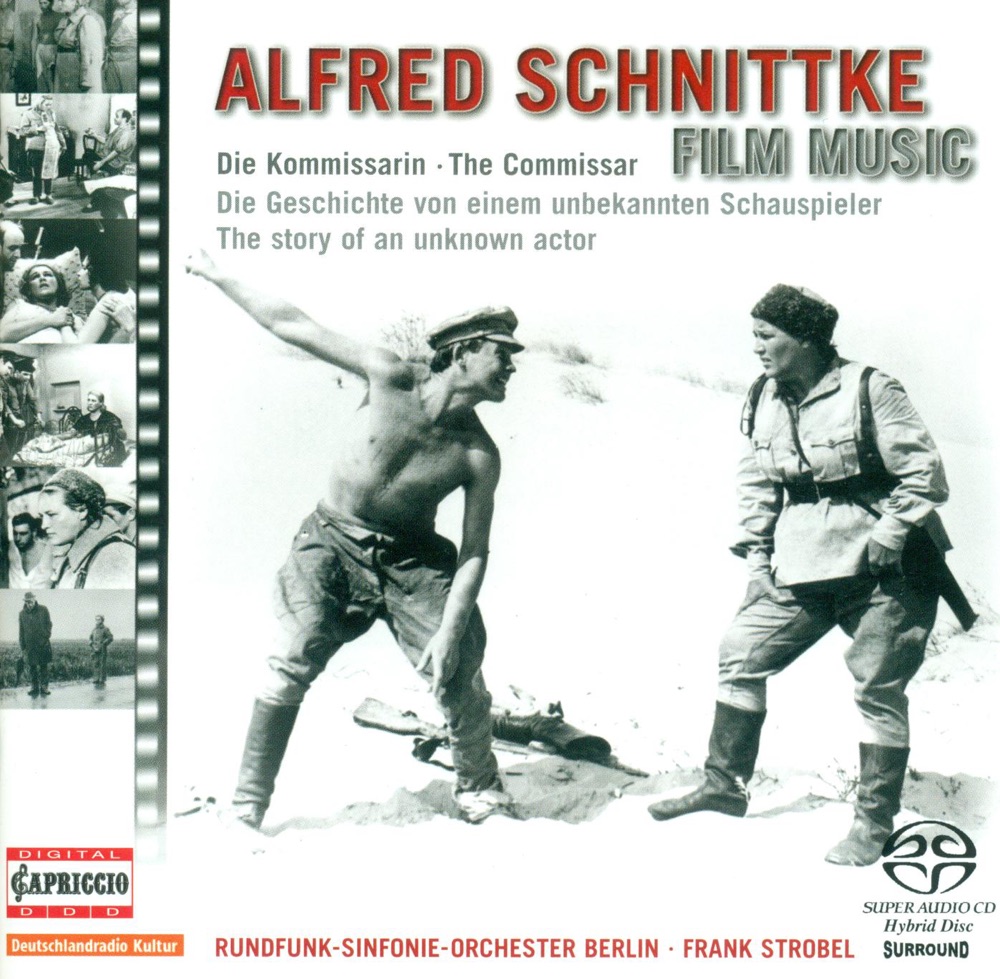 Обложка альбома «Schnittke: Film Music Edition, Vol. 1 - Die Geschichte Eines Unbekannten Schauspielers & Die Kommissarin» — Frank Strobel & Rundfunk-Sinfonieorchester Berlin