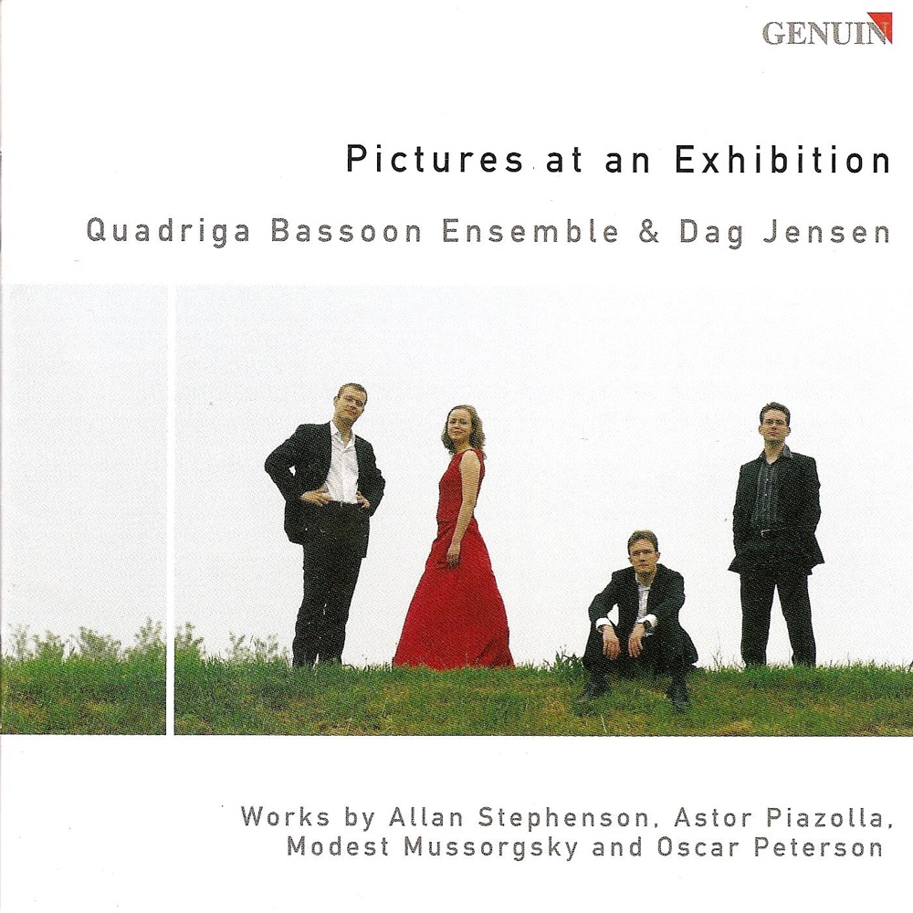Обложка альбома «Mussorgsky, Piazzolla & Peterson: Bassoon Ensemble Arrangements» — Quadriga Bassoon Ensemble & Dag Jensen