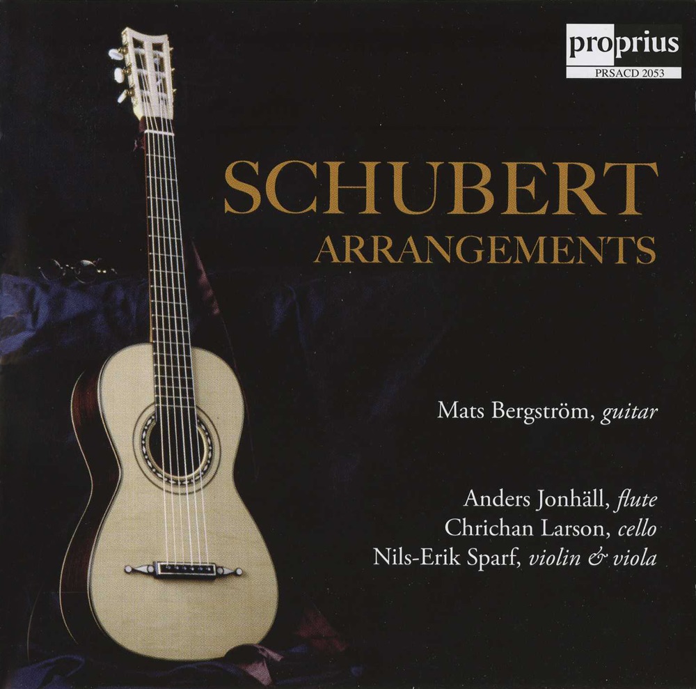 Обложка альбома «Schubert Arrangements» — Nils-Erik Sparf, Mats Bergström, Chrichan Larson & Anders Jonhall