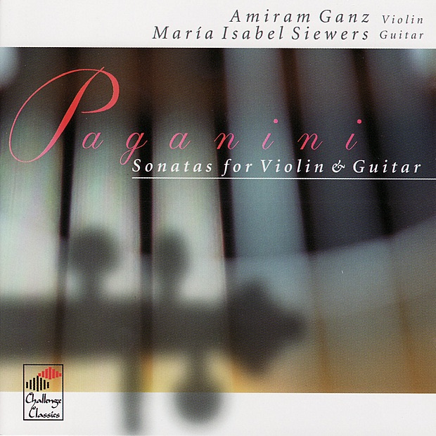 Обложка альбома «Paganini: Sonatas for Violin & Guitar» — Amiram Ganz & Maria Isabel Siewers