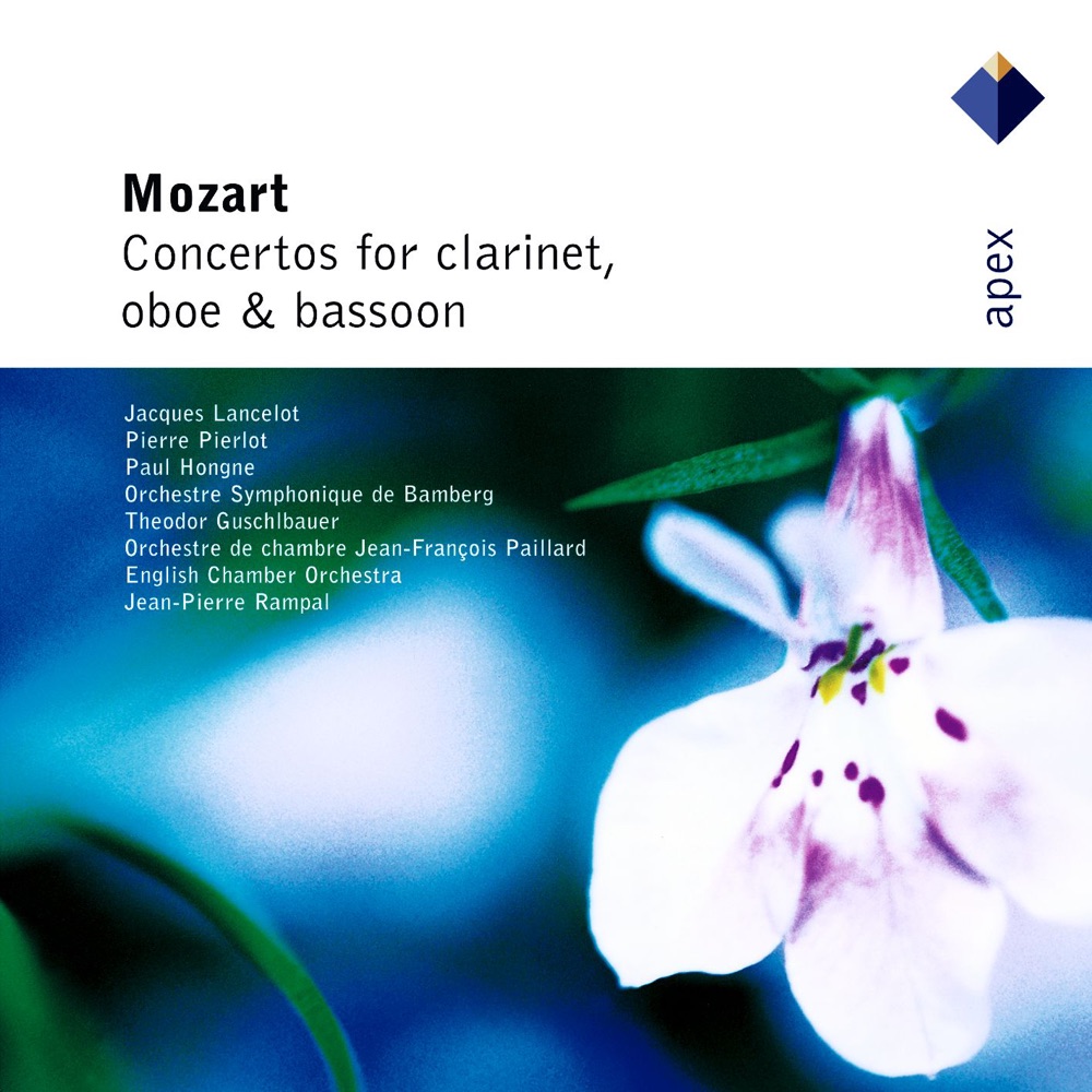 Обложка альбома «Mozart: Wind Concertos» — Jacques Lancelot, Paul Hongne & Pierre Pierlot