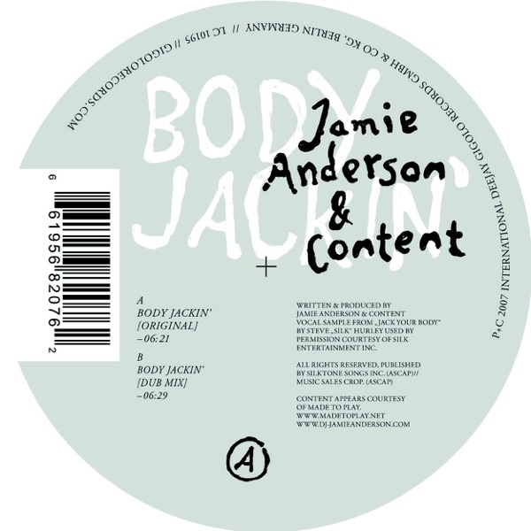 Jamie Anderson & Content - Body Jackin'