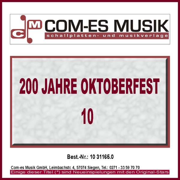 200 Jahre Oktoberfest, Vol. 10