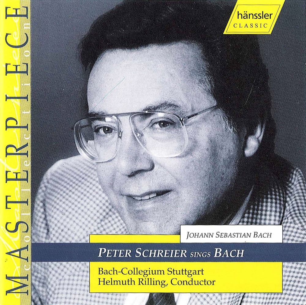 Обложка альбома «Bach, J.S.: Peter Schreier Sings Bach» — Peter Schreier, Helmuth Rilling & Stuttgart Bach Collegium