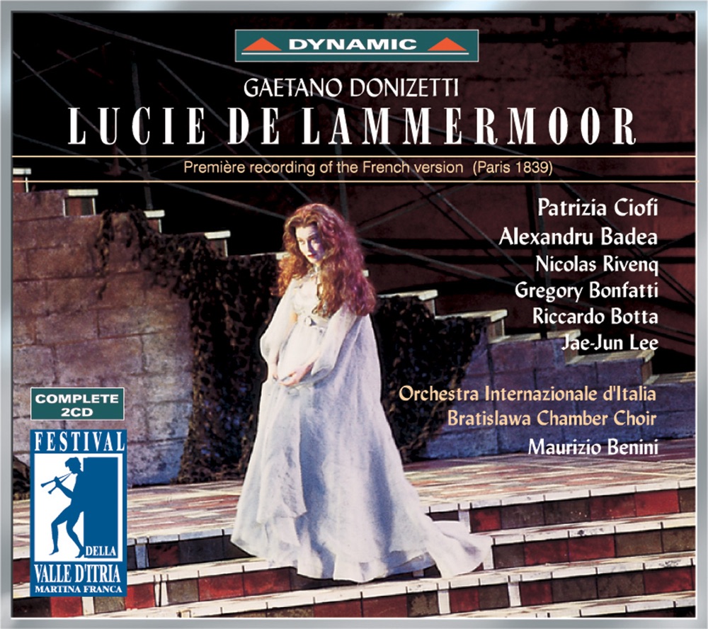 Обложка альбома «Donizetti: Lucie de Lammermoor (1893 French Version)» — Nicolas Rivenq, Maurizio Benini, Italian International Orchestra & Bratislava Chamber Choir