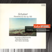 Cover art for Schubert: Piano Trio in E-Flat Major Op. 100 & Sonatina in A Minor Op. 137 No. 2 by Beethoven Trio, Wien, Amadeus Webersinke, Manfred Scherzer & Karl-Heinz Schröter