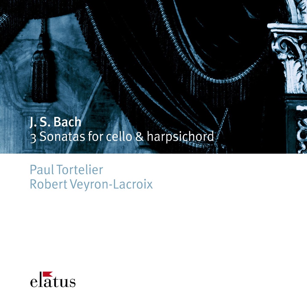 Обложка альбома «Bach: 3 Sonatas for Cello & Harpichord» — Paul Tortelier & Robert Veyron-Lacroix