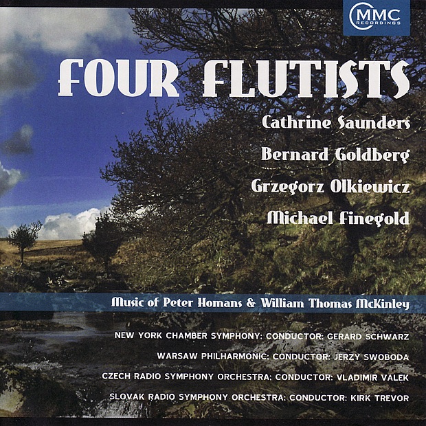Обложка альбома «Four Flutists - Music of Peter Homans & William Thomas McKinley» — Czech Radio Symphony Orchestra & New York Chamber Symphony