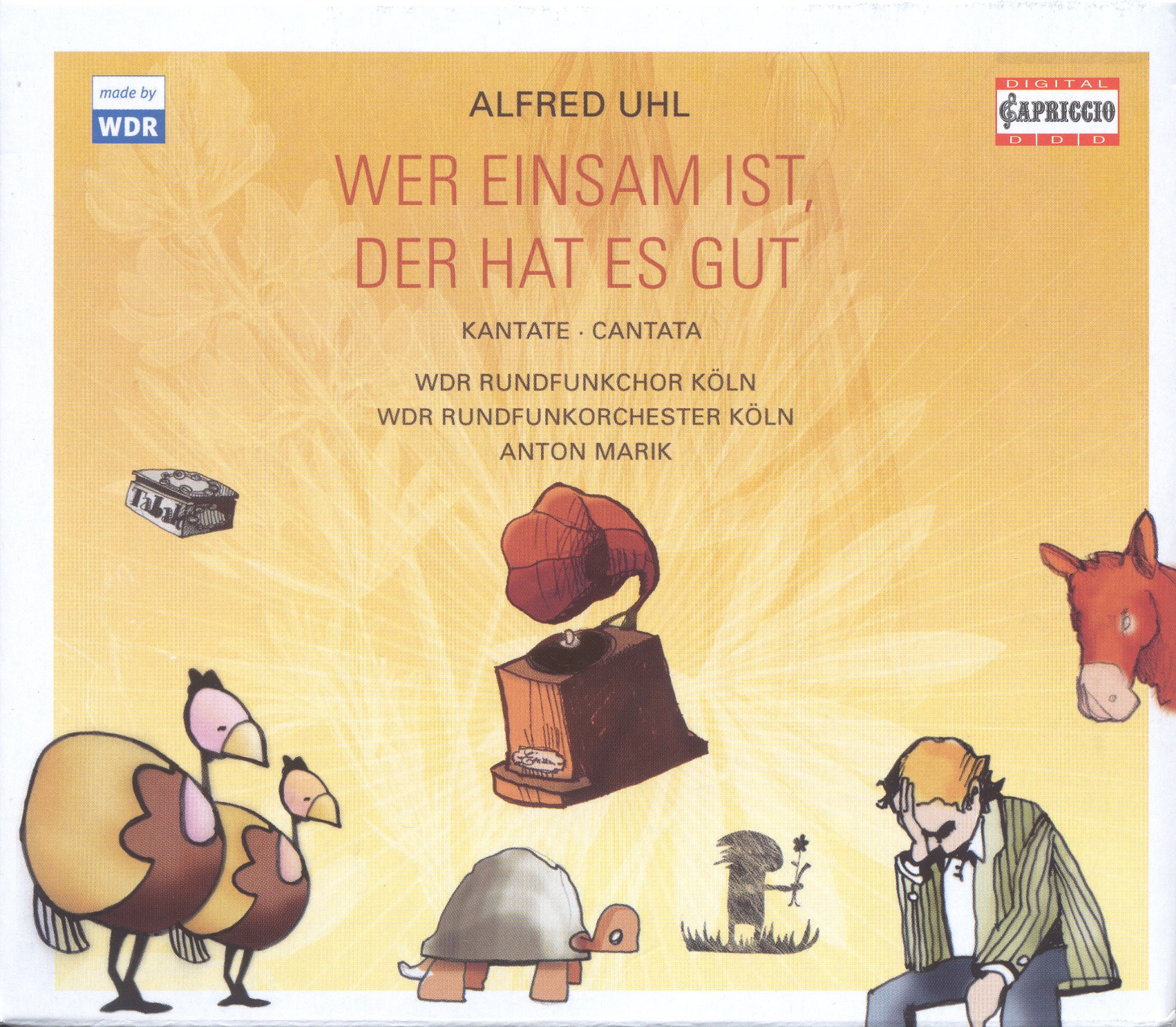 Uhl: Wer Einsam Ist, Der Hat Es Gut by Gabriele Fontana, Cologne West German Radio Orchestra & Anton Marik album cover