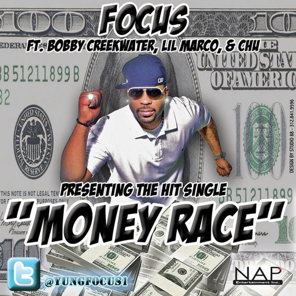 Обложка альбома «Money Race (feat. Bobby Creekwater, Lil Marco and Chu) [Main] - Single» — Focus