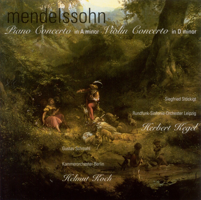Обложка альбома «Mendelssohn: Piano Concerto In A Minor & Violin Concerto In D Minor» — Herbert Kegel, Helmut Koch & Berlin Chamber Orchestra