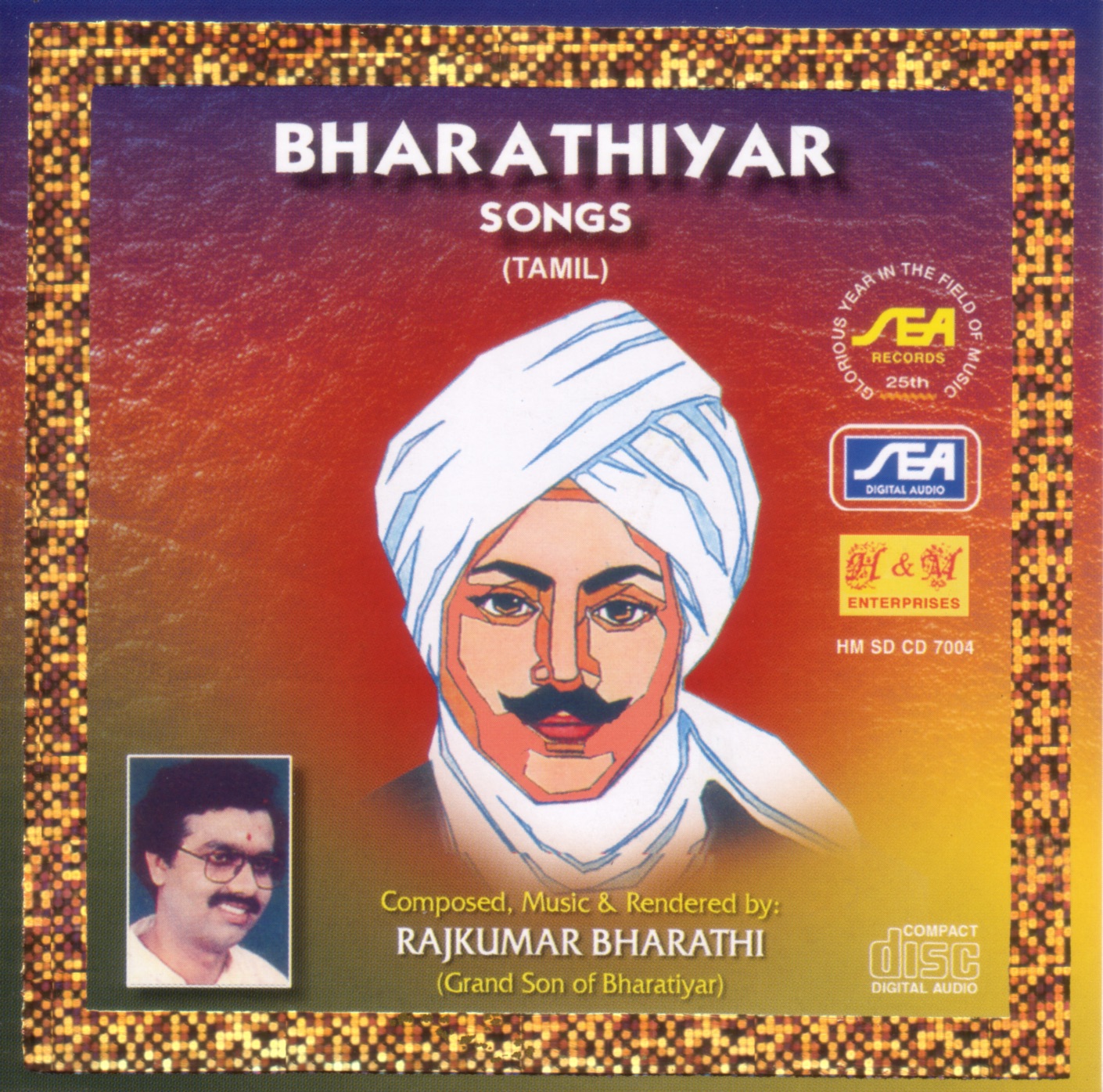 Bharathiyar Songs by Rajkumar Bharathi album cover