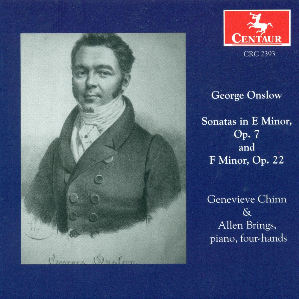 Обложка альбома «Onslow, G.: Sonatas for Piano 4 Hands Nos. 1 and 2» — Genevieve Chinn & Allen Brings