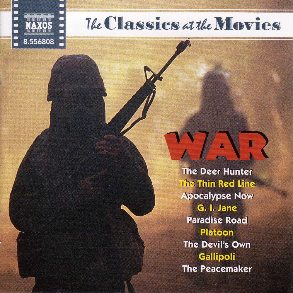 Обложка альбома «Classics at the Movies: War» — Uwe Mund, Slovak Radio Symphony Orchestra, Éder Quartet, Luba Orgonasova, Will Humburg, Capella Istropolitana, İdil Biret, Norbert Kraft, Oxford Camerata, Oxford Schola Cantorum, Jeremy Summerly, Ondrej Lenárd, Strauss Festival Orchestra, Kosice Teachers' Choir, Johannes Wildner, Camerata Cassovia & Richard Edlinger