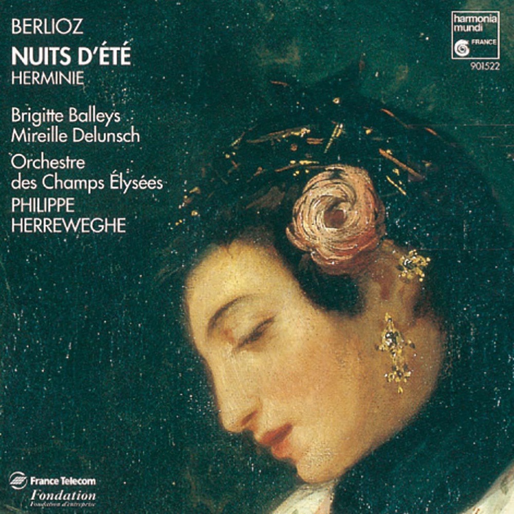 Обложка альбома «Berlioz: Les nuits d'été, Herminie» — Brigitte Balleys, Mireille Delunsch, Orchestre des Champs-Elysées & Philippe Herreweghe