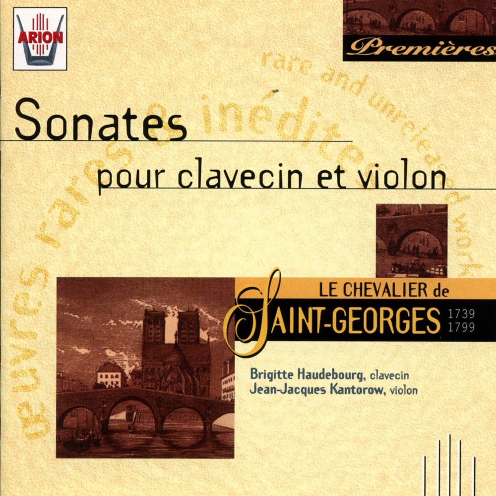 Обложка альбома «Saint-Georges : Sonates pour clavecin et violon» — Brigitte Haudebourg & Jean-Jacques Kantorow