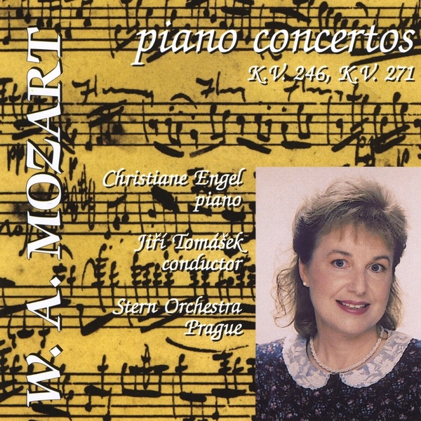 Обложка альбома «Mozart Piano Concertos: Piano Concerto No. 8 in C major, KV 246; Piano Concerto No. 9 in E flat, KV 271» — Jiri Tomasek, Christiane Engel & The Stern Orchestra
