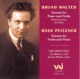 Walter Pfitzner Sonatas for Violin and Piano