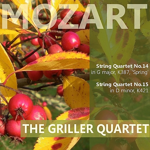Обложка альбома «Mozart: String Quartet No. 14 in G Major "Spring", String Quartet No. 15 in D Minor» — Griller Quartet