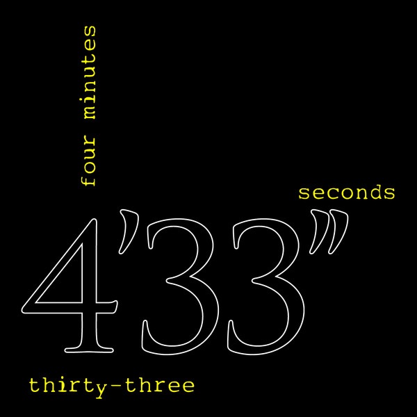 Обложка альбома «4'33''» — John Cage