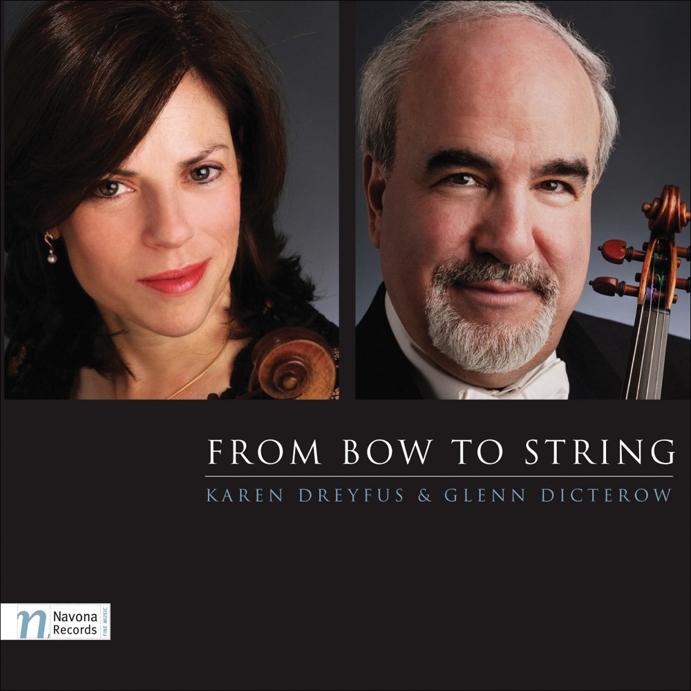 Обложка альбома «From Bow to String» — Karen Dreyfus, Warsaw Philharmonic, Carl St. Clair, Glenn Dicterow, Jerzy Swoboda & Silesian Philharmonic Orchestra