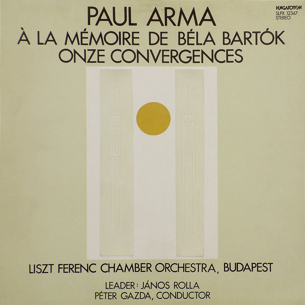 Обложка альбома «A La Memoire De Béla Bartók, Once Convergences» — Liszt Ferenc Kamarazenekar & Péter GAZDA