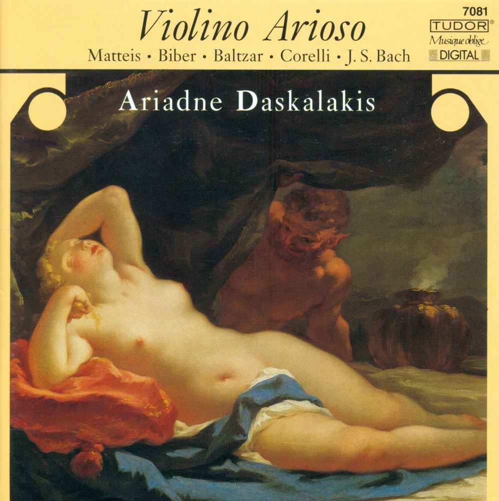 Обложка альбома «Bach: Violin Partita No. 2 - Biber: Violin Sonata - Corelli: Violin Sonata, Op. 5, No. 12» — Ariadne Daskalakis, Helene Lerch & Gabriella Strumpel