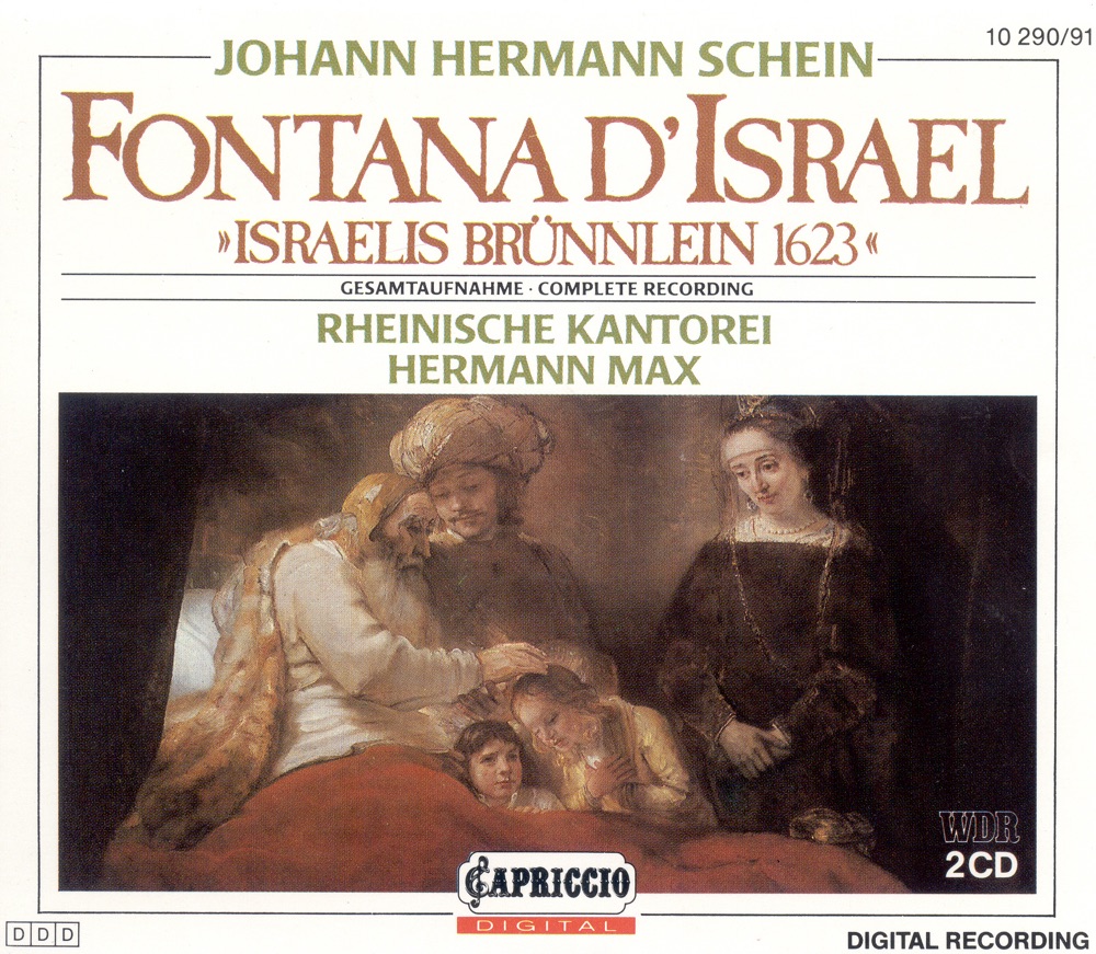 Обложка альбома «Choral Music – Schein, J.H. - Bach, C.P.E. - Kirnberger, J.P. - Doles, J.F. - Hiller, J.A.» — Hermann Max, Das Kleine Konzert, Rheinische Kantorei, Raimund Nolte, Martina Lins, Raimund Furst, Rainer Zipperling, Christoph Lehmann, Johanna Koslowsky, Hartwig Groth & Maria Arentz