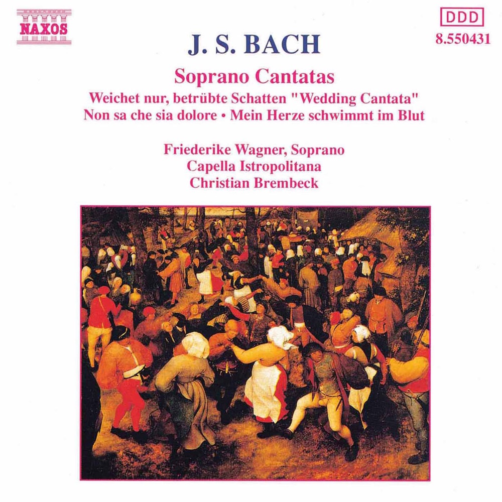 Обложка альбома «Bach, J.S.: Soprano Cantatas, Bwv 199, 202 and 209» — Jozef Cejka, Friederike Wagner, Christian Brembeck, Capella Istropolitana & Vera Raskova