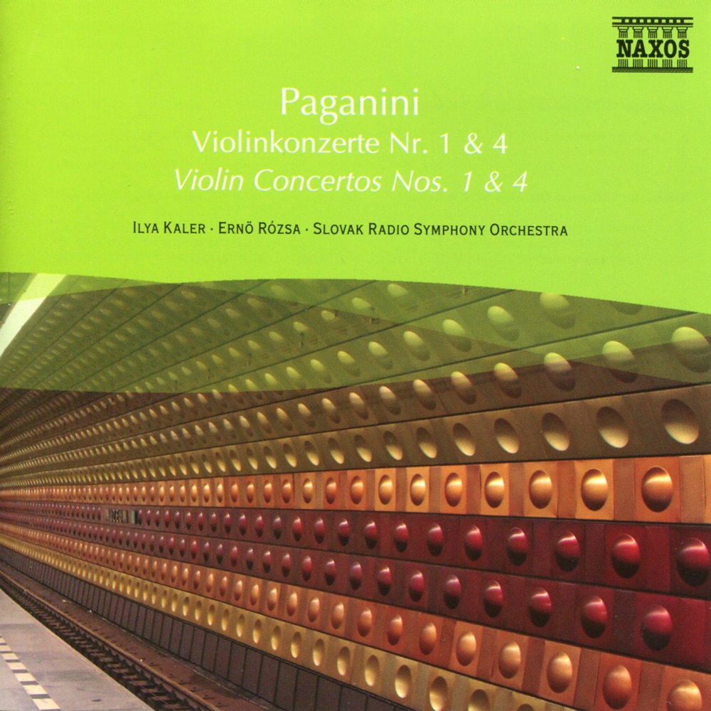 Обложка альбома «Paganini: Violin Concertos Nos. 1 and 4» — Ilya Kaler, Stephen Gunzenhauser, Polish National Radio Symphony Orchestra, Ernö Rózsa, Michael Dittrich & Slovak Radio Symphony Orchestra