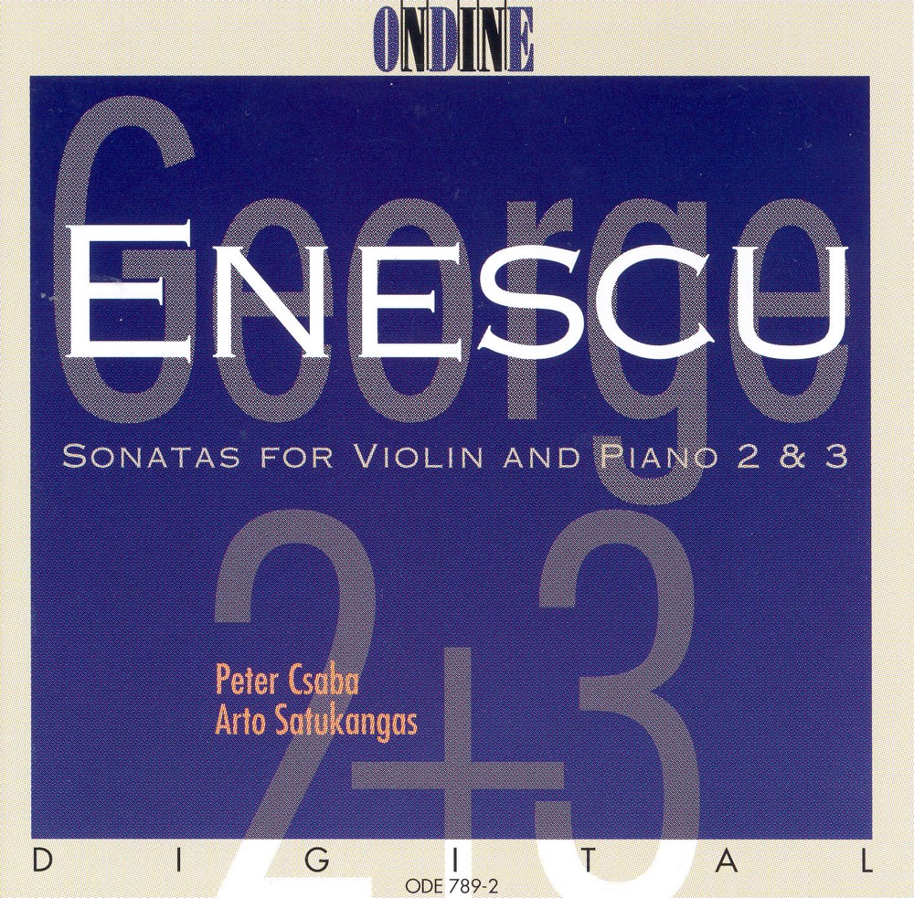 Обложка альбома «Enescu: Violin Sonatas Nos. 2 and 3» — Peter Csaba & Arto Satukangas