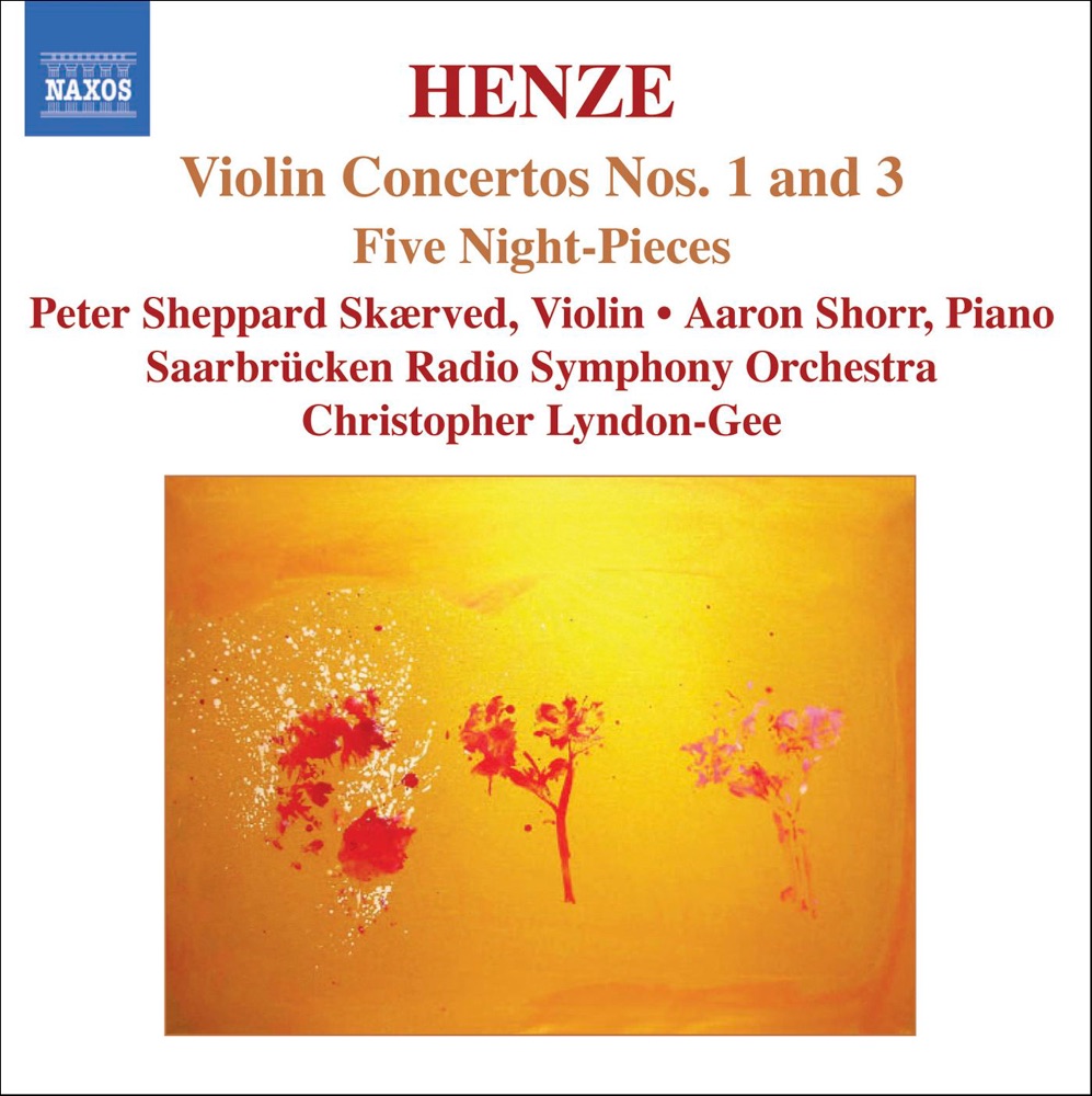Обложка альбома «Henze: Violin Concertos No. 1 and 3, Five Night Pieces» — Aaron Shorr, Christopher Lyndon-Gee, Peter Sheppard Skærved & Saarbrucken Radio Symphony Orchestra