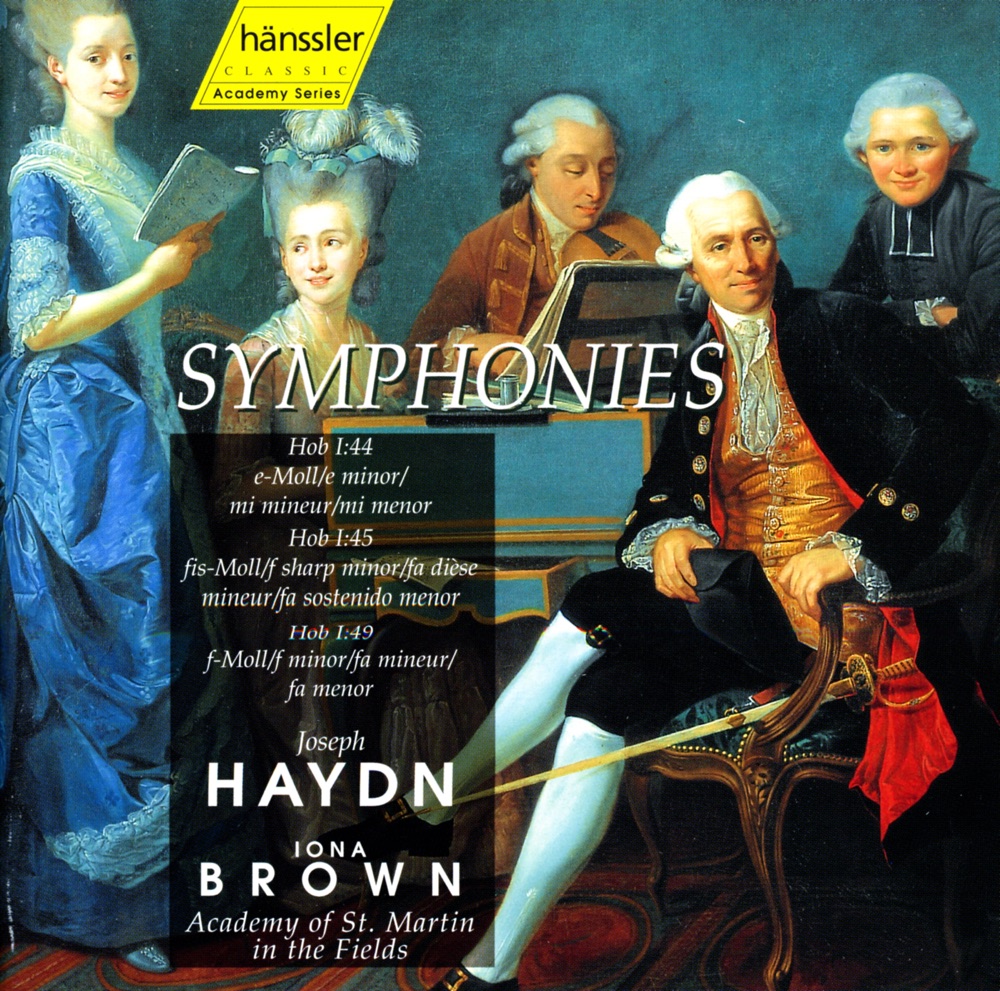 Обложка альбома «Haydn: Symphonies Nos. 44, 45, 49» — Iona Brown & Academy of St Martin in the Fields