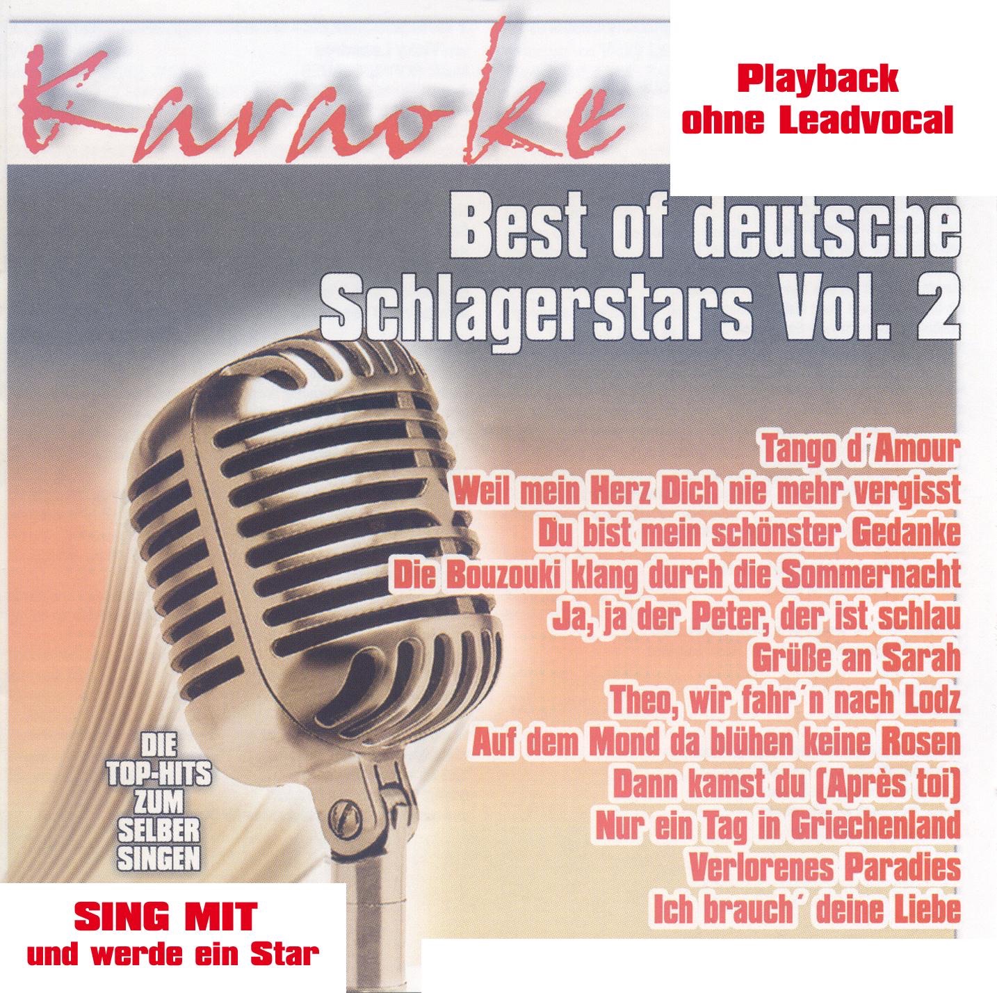 Best Of Deutsche Schlagerstars Vol.2 - Karaoke