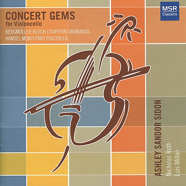 Обложка альбома «Concert Gems for Violoncello» — Ashley Sandor Sidon, Nicholas Roth & Luis Millán