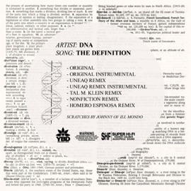 The Definition (Uneaq Remix) DNA