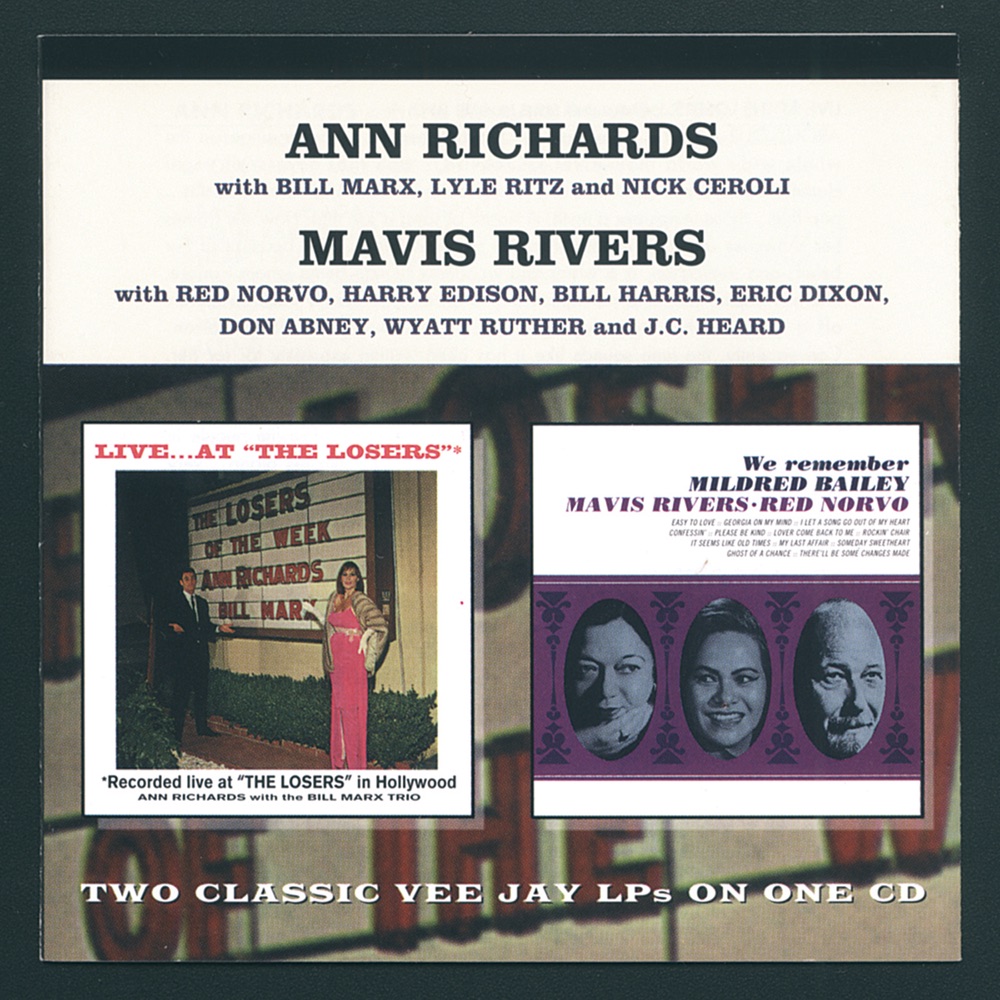 Обложка альбома «Live At the Losers / We Remember Mildred Bailey» — Ann Richards & Mavis Rivers