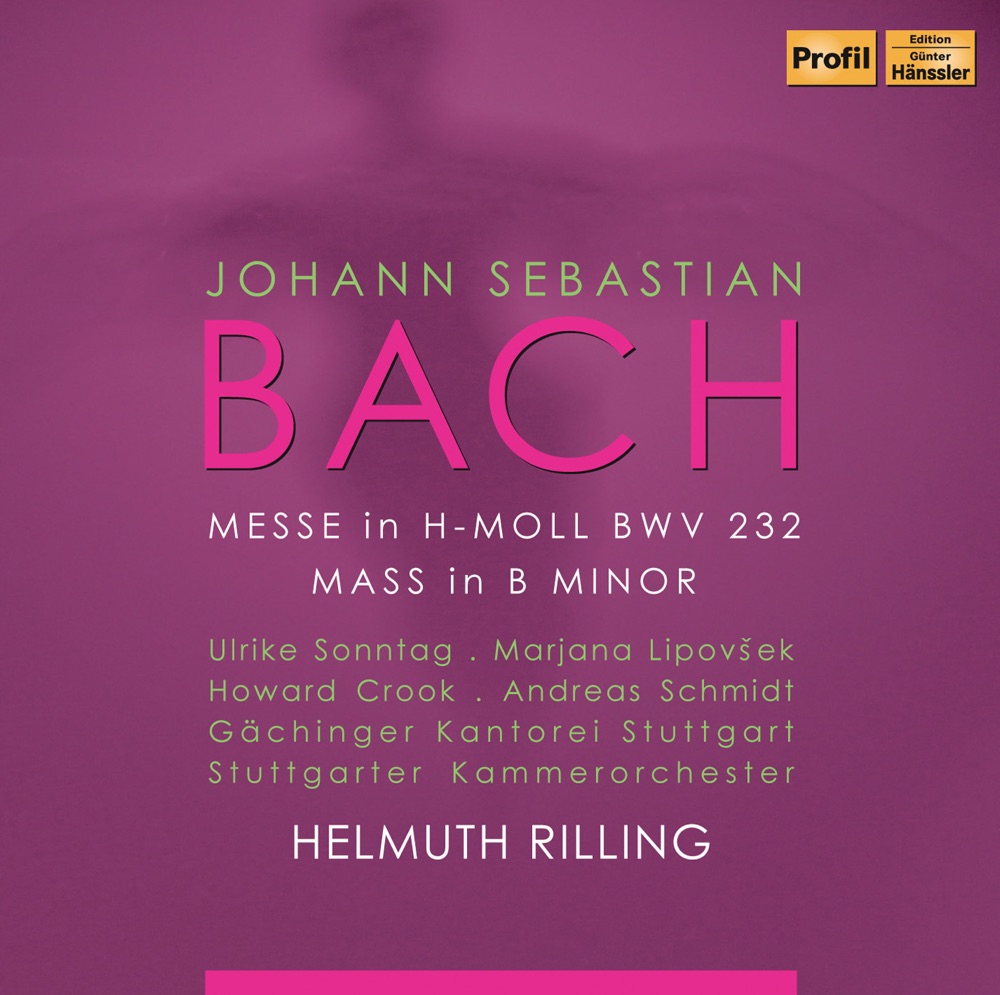 Обложка альбома «Bach: Mass in B minor» — Howard Crook, Andreas Schmidt, Ulrike Sonntag, Marjana Lipovšek, Gächinger Kantorei Stuttgart, Helmuth Rilling & Stuttgart Chamber Orchestra