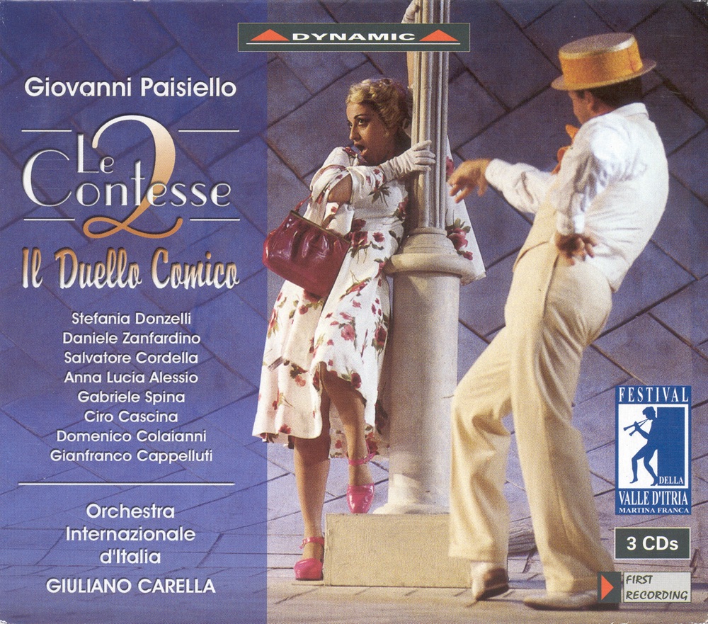 Обложка альбома «Paisiello: Le Due Contesse  / Il Duello Comico» — Daniele Zanfardino, Salvatore Cordella, Italian International Orchestra, Giuliano Carella & Anna Lucia Alessio
