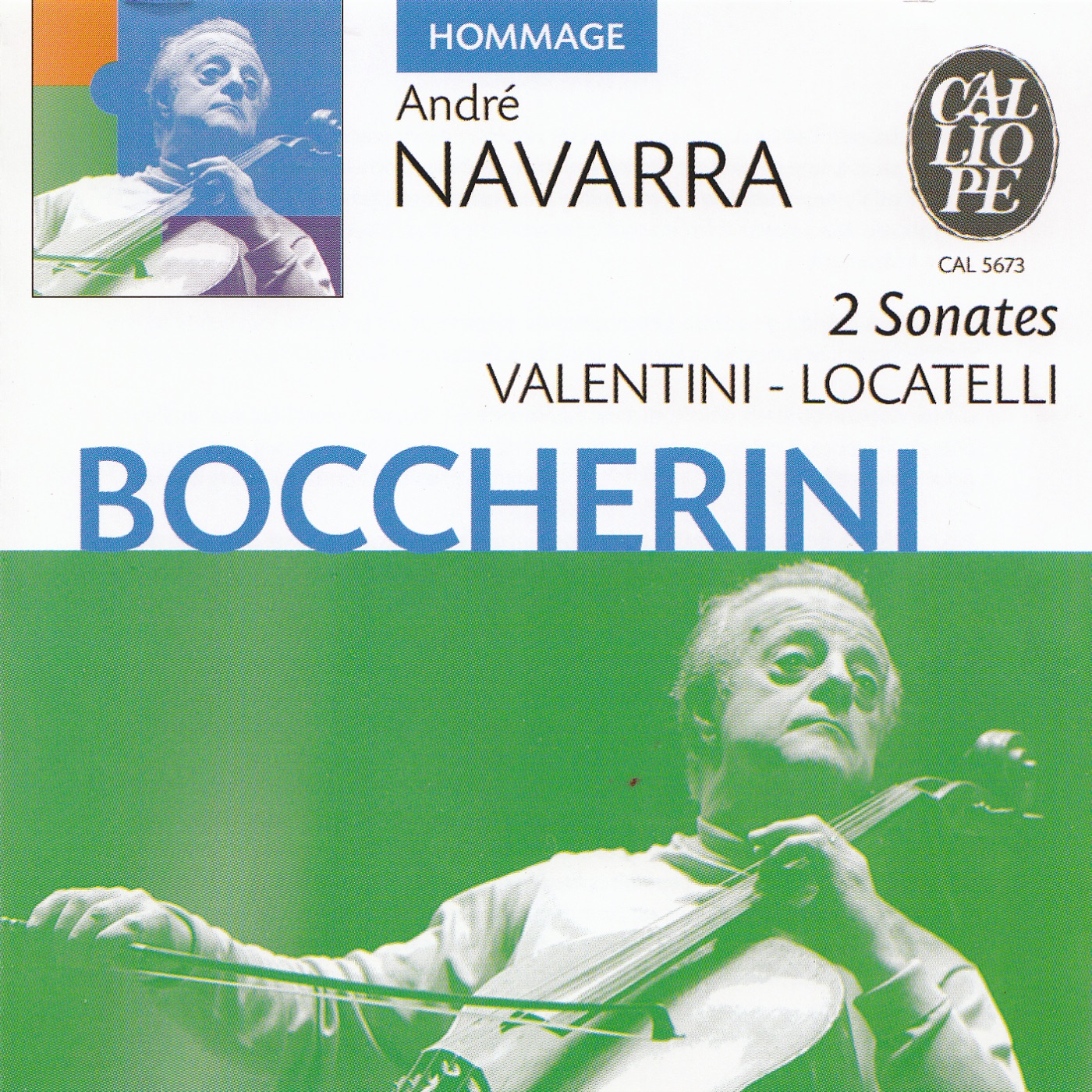 Boccherini - Valentini - Locatelli: Sonates by André Navarra & Erika Kilcher album cover