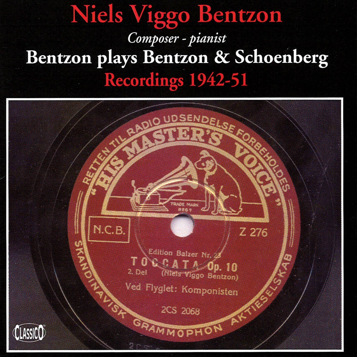 Bentzon Plays Bentzon & Schoenberg (1942-1951) cover art