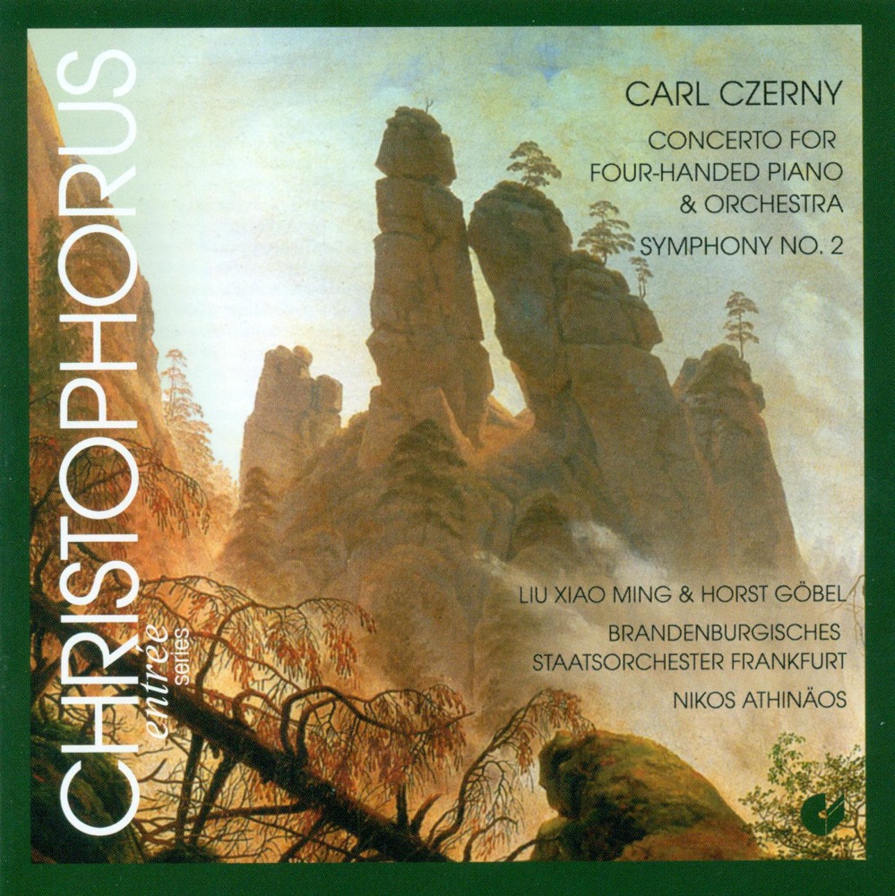 Обложка альбома «Czerny: Piano Concerto, Op. 153 & Symphony No. 2» — Frankfurt Brandenburg State Orchestra, Horst Gobel & Nikos Athinaos