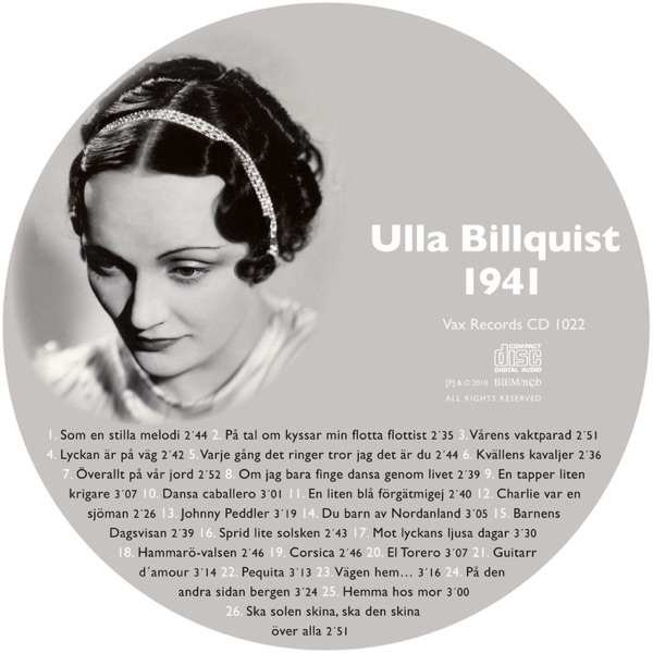 Den Kompletta Ulla Billquist 1941