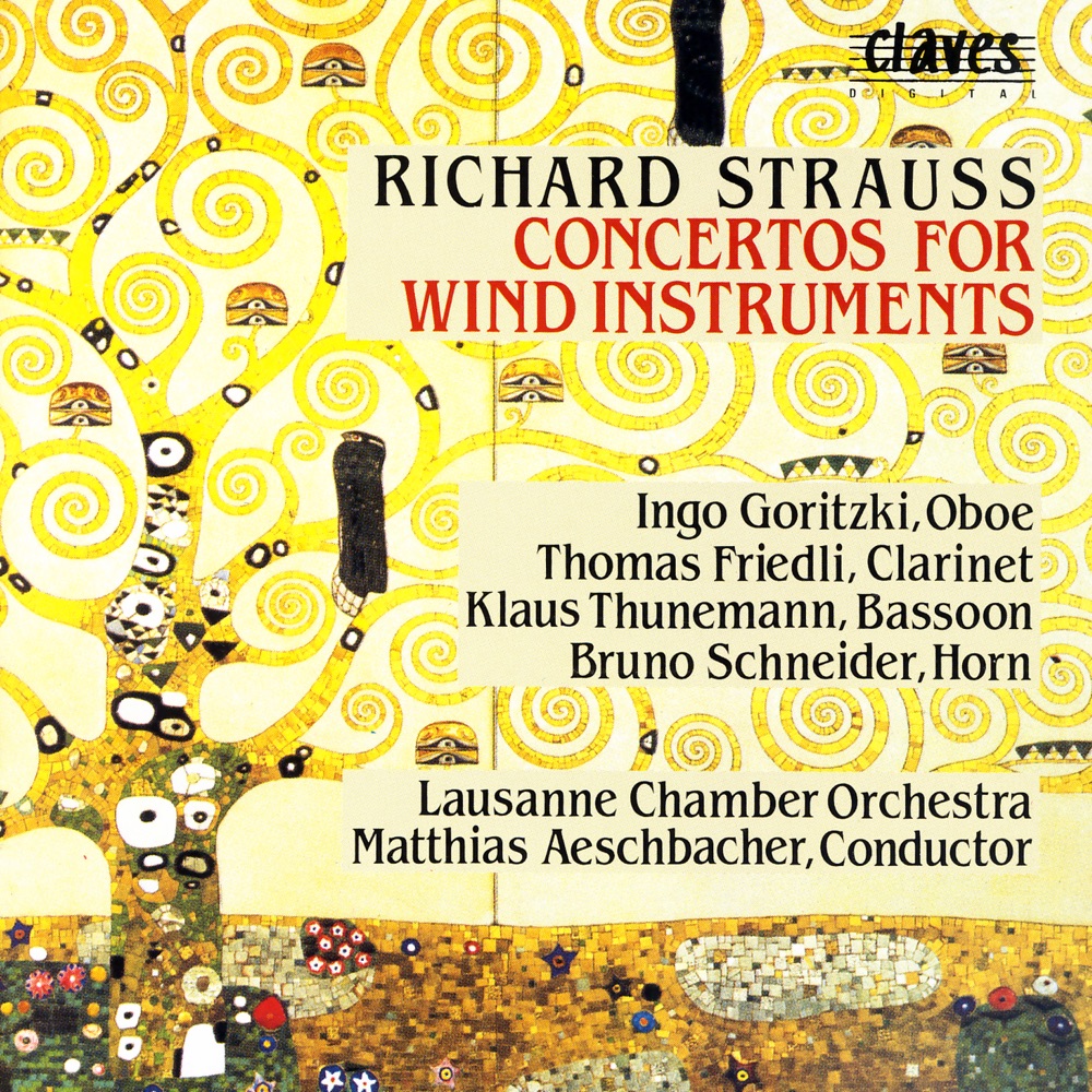Обложка альбома «R. Strauss: Concertos for Wind Instruments» — Ingo Goritzki, Thomas Friedli, Klaus Thunemann, Bruno Schneider, Orchestre de Chambre de Lausanne & Matthias Aeschbacher