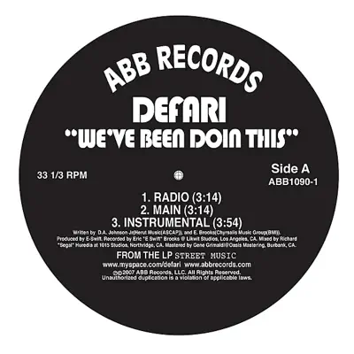 We've Been Doin This / Congratulations - EP - Defari