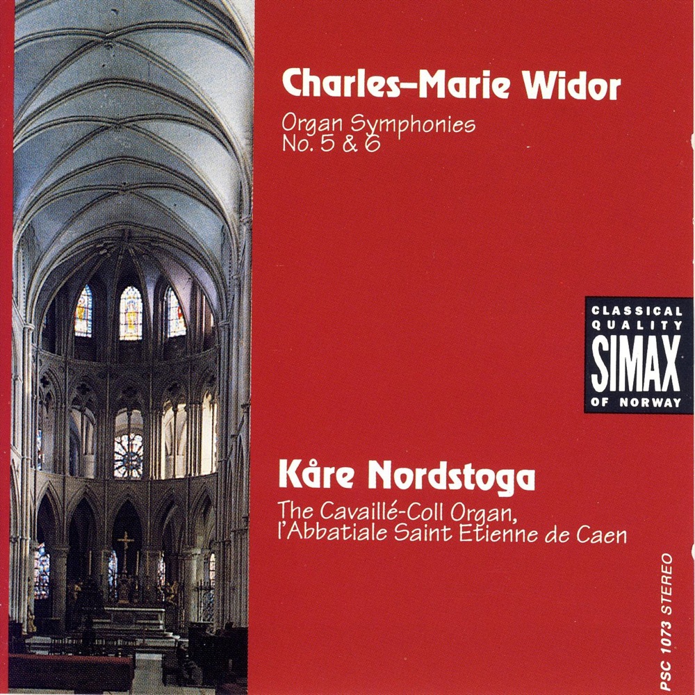 Обложка альбома «Widor: Organ Symphonies No. 5 & 6» — Kåre Nordstoga