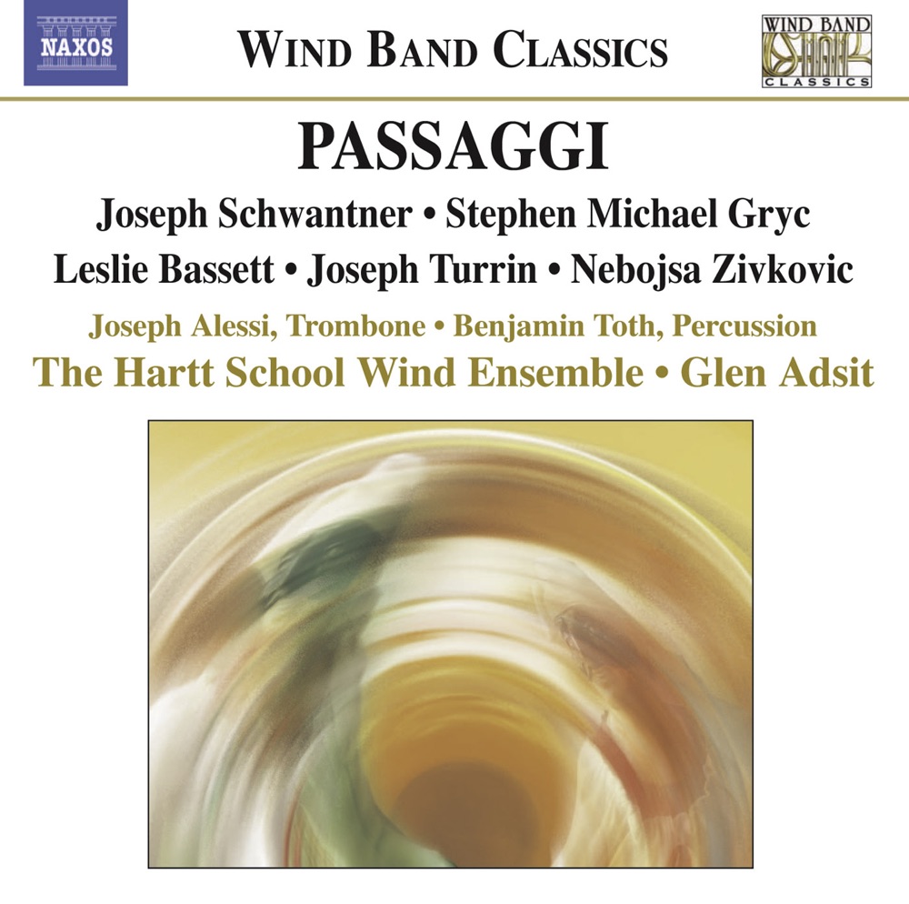 Обложка альбома «Passaggi» — Glen Adsit, Hartt School Wind Ensemble, Joseph Alessi & Benjamin Toth
