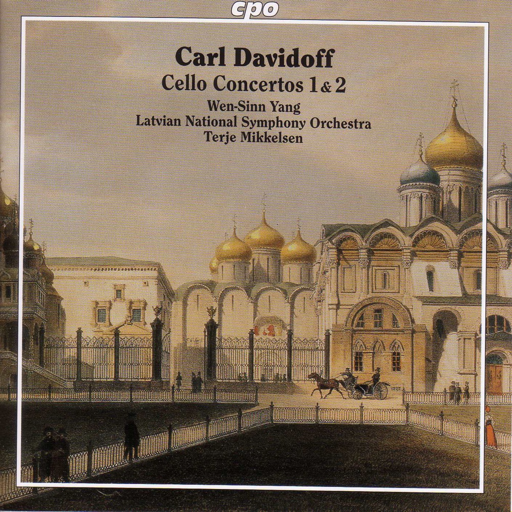 Обложка альбома «Davidoff: Cello Concertos Nos. 1 and 2 - Tchaikovsky: Variations On A Rococo Theme» — Wen-Sinn Yang, Latvian National Symphony Orchestra & Terje Mikkelsen