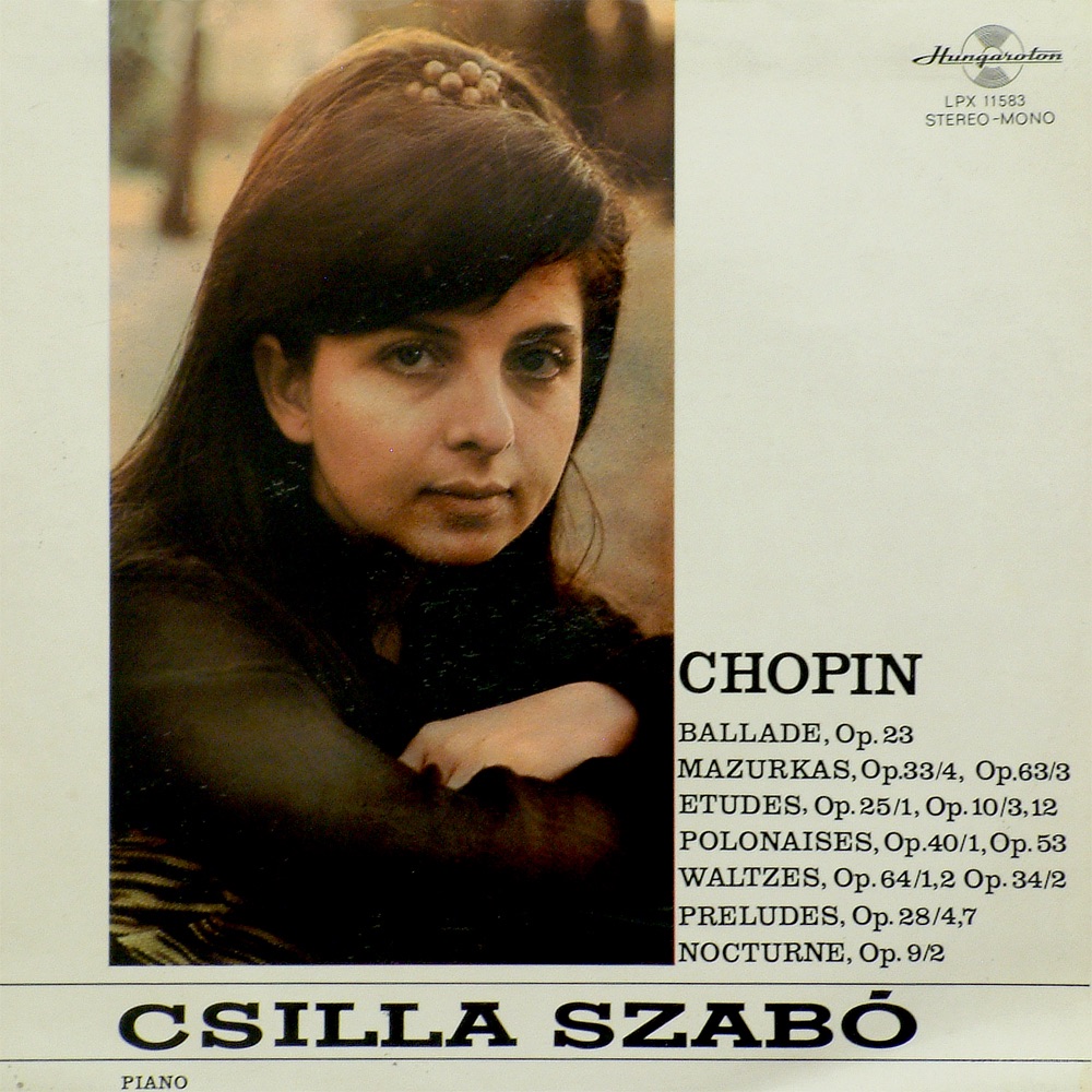 Обложка альбома «Szabó Csilla zongorázik» — Csilla Szabó