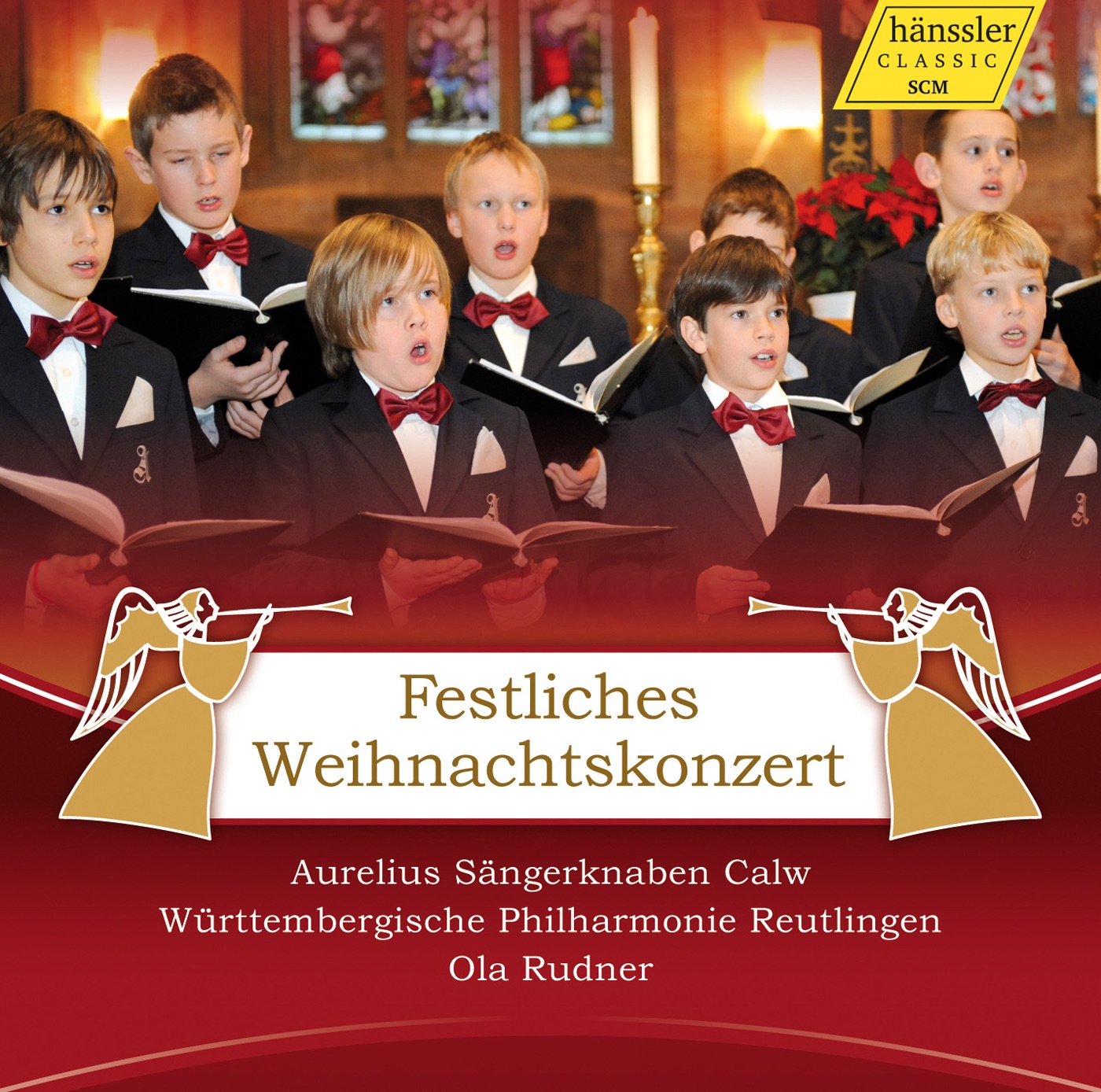 Festliches Weihnachtskonzert by Aurelius Sangerknaben Calw, Ola Rudner, Württembergische Philharmonie Reutlingen, Valentin Burrer, William Roberts, Hans Porten, Darius Speier, Tobias Kruse & Cedric Kuhnen album cover